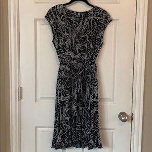 Black and gray dress